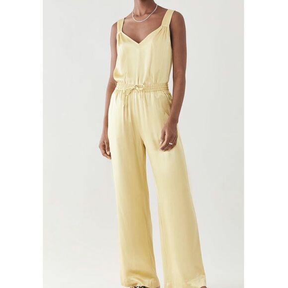 CLOSED Eden Top Charmeuse Tank Top 100% Viscose Chartreuse Green Yellow Medium - Picture 14 of 14